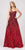 Eureka Fashion - 7007 Sequin Embellished Sweetheart A-Line Gown In Red