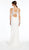 Alyce Paris - 7008 Sheer Jewel Neck Embroidered Lace Gown In White