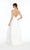 Alyce Paris - 7009 Luminous Satin V-Neck Bridal Gown In White