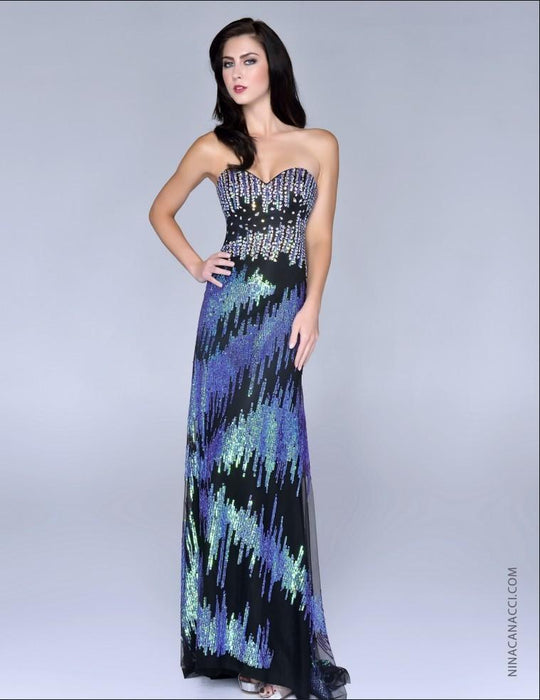 Nina Canacci - 7011 Dress in Black Multi