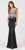 Eureka Fashion - 7012 Appliqued Bodice Off Shoulder Long Gown In Black and Gold