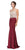 Eureka Fashion - 7022 Beaded Illusion Scoop Mermaid Dress In Red