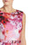 Adrianna Papell - AP1D100761 Printed Jewel A-line Dress in Pink and Multi-Color