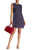 Donna Morgan - D5246M Chiffon Bateau A-line Dress in Blue