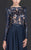 MNM Couture - N0036 Long-Sleeved Sheer Sequined Gown in Blue