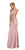 Eureka Fashion - 7033 Embroidered Appliqued Mermaid Gown In Pink and Gold