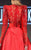 MNM Couture - 2306 Lace Long-sleeves Pleated Evening Gown in Red