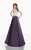 Tarik Ediz - 92666 Jeweled Floral Accented A-Line Gown In Purple