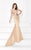 Tarik Ediz - Strapless Mermaid Gown 92725 in Gold