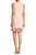 Nina Leonard - L5006A Ruffled Hem Sheath Dress in Pink