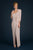 Daymor Couture - V Neck Long Dress with Bolero 705 in Neutral
