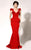 MNM Couture - Ruffle Accented Sweetheart Mermaid Dress 2263 in Red