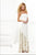 7083 Strapless Sequined Evening Gown