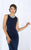 Cameron Blake By Mon Cheri - 116659 Beaded Neckline Sheath Gown in Blue