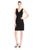 Adrianna Papell - V-Neck Short Jersey Dress 15250560 in Black