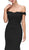 Eureka Fashion - 7100 Off Shoulder Lace Appliqued Jersey Mermaid Gown