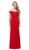 Eureka Fashion - 7100 Off Shoulder Lace Appliqued Jersey Mermaid Gown