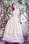Angela & Alison - 71008 Laced Two-Piece A-line Evening Gown In White