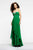 7101 Ornate Ruched Empire Gown