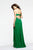 7101 Ornate Ruched Empire Gown