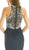 Poly USA - 7102 Adorned Illusion Jewel High Slit Gown in Black