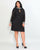 Kurves by Kimi - Bejeweled High Neck Short Column Dress 71039 in Black