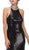 Eureka Fashion - 7105 Sequined Halter Trumpet Dress in Black