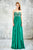 Angela & Alison - 71065 Strapless Beaded Empire Gown In Green