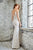 Angela & Alison - 71073 Lace Illusion Jewel Sheath Dress In White and Neutral
