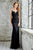 Angela & Alison - Lace Illusion Jewel Sheath Dress 71073 - 1 pc Black/Black In Size 6 Available