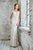 Angela & Alison - 71073 Lace Illusion Jewel Sheath Dress In White and Neutral