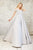 Angela & Alison - 71076 Dazzling Off-Shoulder Evening Gown In Gray