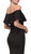 Eureka Fashion - 7113 Ruffle Paneled Off Shoulder Mermaid Gown In Black