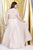 Kurves by Kimi - Bejeweled Illusion Neck A-line Dress 71669 In Pink