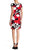 Nine West - 10647074 Colorful Bateau Jersey Cocktail Dress in White and Multi-Color