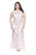 Kurves by Kimi - Flattering Sequined Embellishment Evening Dress 71190 in Pink