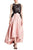Sangria - SAFC1152 Lace Jewel A-line Dress in Black and Pink