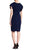 Sangria - SWIF987 Embellished Flutter Sleeve Dress in Blue