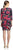 Donna Morgan - D3741M Quarter Sleeve Floral Dress in Red and Multi-Color
