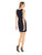 Adrianna Papell - AP1E203240 Floral Lace Illusion Jewel Cocktail Dress In Blue
