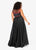 Kurves by Kimi - 71224 Multi-Color Beaded Long Gown In Black and Multi-Color