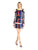 Jax - 1TZSF073J Color Block Sheath Dress in Blue and Multi-Color