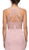 Eureka Fashion - 7133 Applique Halter Stretch Satin Trumpet Dress in Pink