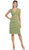 Tiered Scallop Lace V-Neck Formal Dress
