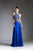 Cinderella Divine - 71401-1 Two-Piece Floral Embroidered A-Line Gown In Blue