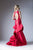 Cinderella Divine - 71428 High Neck Symmetrical Ruffle Mermaid Gown