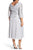 Alex Evenings - 417197 Mock Two-Piece Embroidered Cowl Back Dress in Gray
