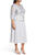 Alex Evenings - 417197 Mock Two-Piece Embroidered Cowl Back Dress in Gray