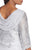 Alex Evenings - 417197 Mock Two-Piece Embroidered Cowl Back Dress in Gray