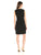 Anne Klein - 10637086 Sleeveless Lace and Solid Crepe Sheath Dress in Black